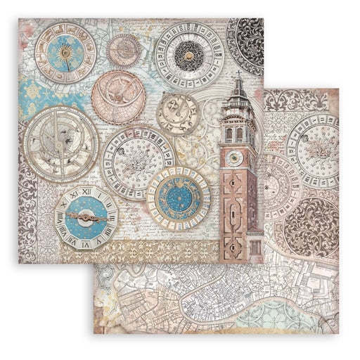 STAMPERIA 12X12 PAPER VENICE CITY OF ART BELL TOWER - SBB1079
