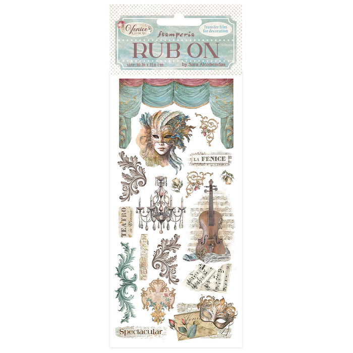 STAMPERIA RUB-ON VENICE CITY OF ART MASKS - DFLRB167