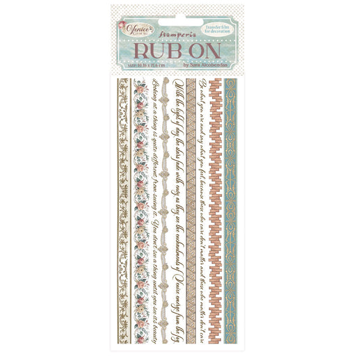 STAMPERIA RUB-ON VENICE CITY OF ART STRIPES - DFLRB171