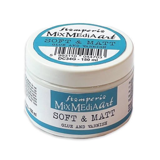 STAMPERIA SOFT AND MATT GLUE AND VARNISH 150ML - DC34G
