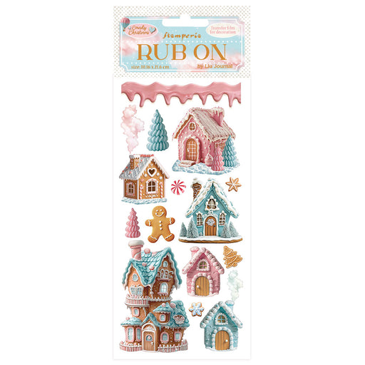 STAMPERIA RUB-ON CANDY CHRISTMAS - MARZIPAN HOUSE - DFLRB176