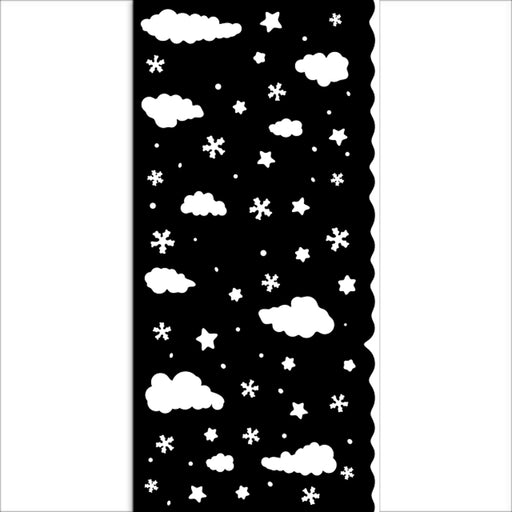 STAMPERIA STENCIL 12X25 CANDY CHRISTMAS CLOUDS - KSTDL124