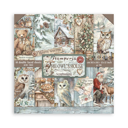STAMPERIA 12 X 12 PAPER PACK DOUBLE FACE THE OWL'S HOUSE -SBBL174
