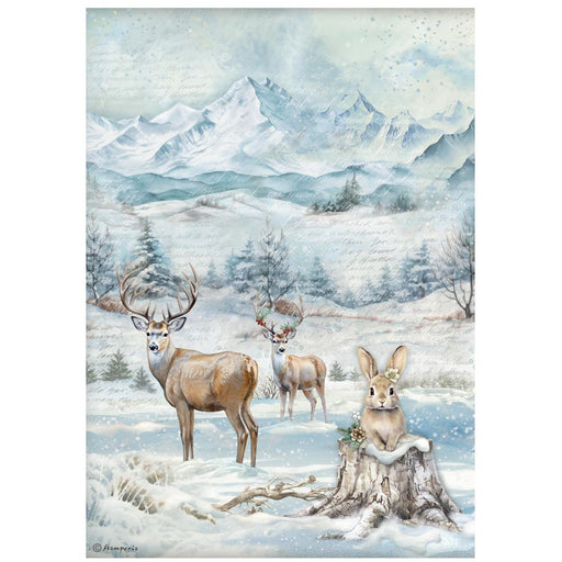 STAMPERIA A4 RICE PAPER THE OWL'S HOUSE WILDLIFE - DFSA41055