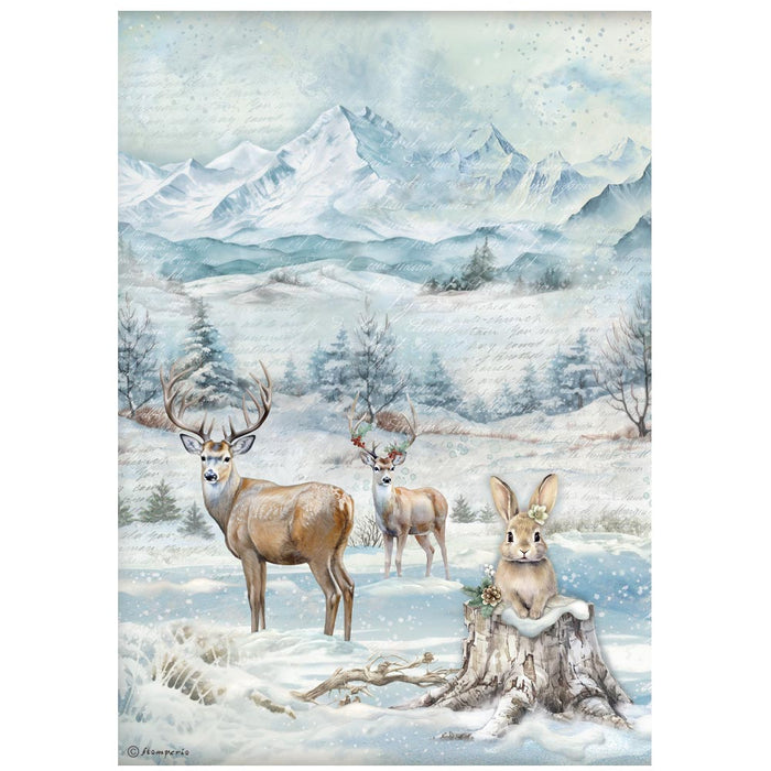 STAMPERIA A4 RICE PAPER THE OWL'S HOUSE WILDLIFE - DFSA41055