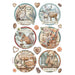 STAMPERIA A4 RICE PAPER THE OWL'S HOUSE 6 ROUNDS - DFSA41057