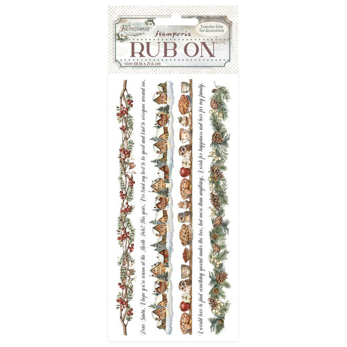 STAMPERIA RUB-ON THE OWL'S HOUSE STRIPES - DFLRB181