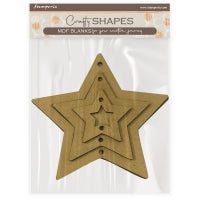 STAMPERIA CRAFTY SHAPES THE OWL'S HOUSE STARS - KLSM62