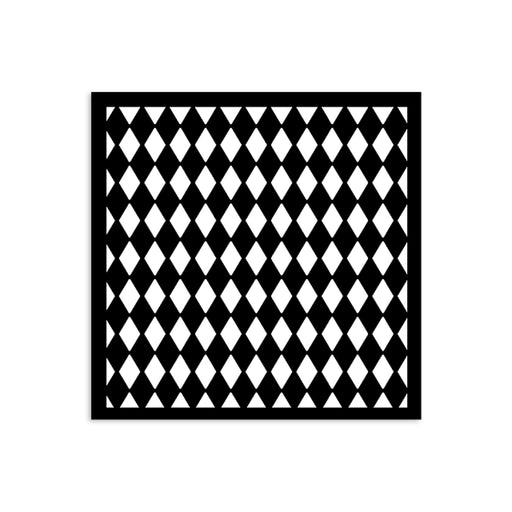 STAMPERIA STENCIL 12X12 ALICE IN CHRISTMAS RHOMBUS PATTERN - KSTDS54