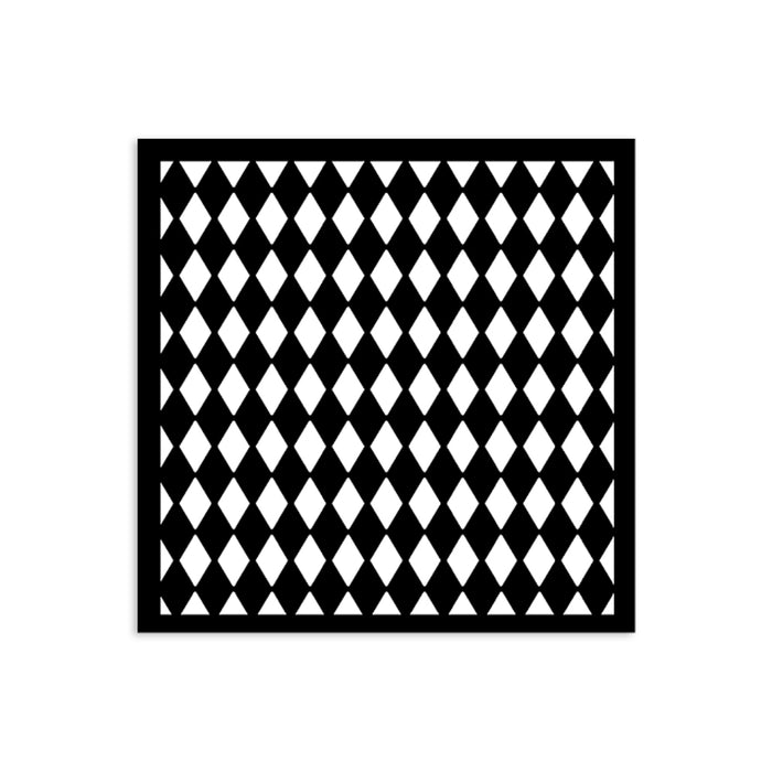 STAMPERIA STENCIL 12X12 ALICE IN CHRISTMAS RHOMBUS PATTERN - KSTDS54