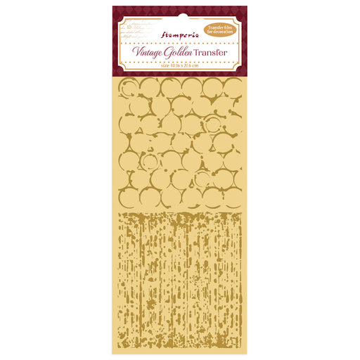 VINTAGE GOLDEN TRANSFERS BACKGROUNDS -DFLRGT03