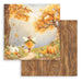 STAMPERIA 12X12 PAPER WHISPERING WOOD FAIRY AND PUMPKINS - SBB1094