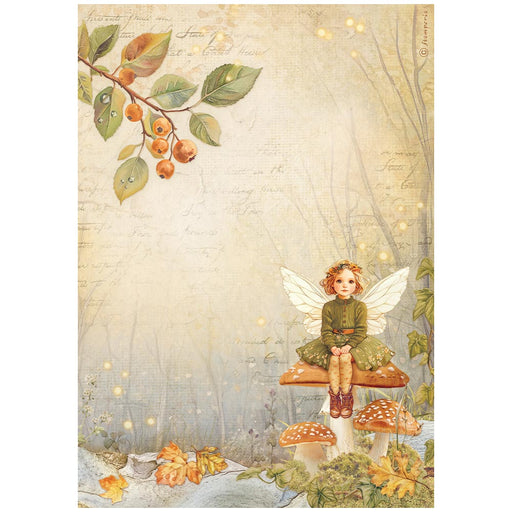 STAMPERIA A4 RICE PAPER WHISPERING WOOD FAIRY - DFSA41059