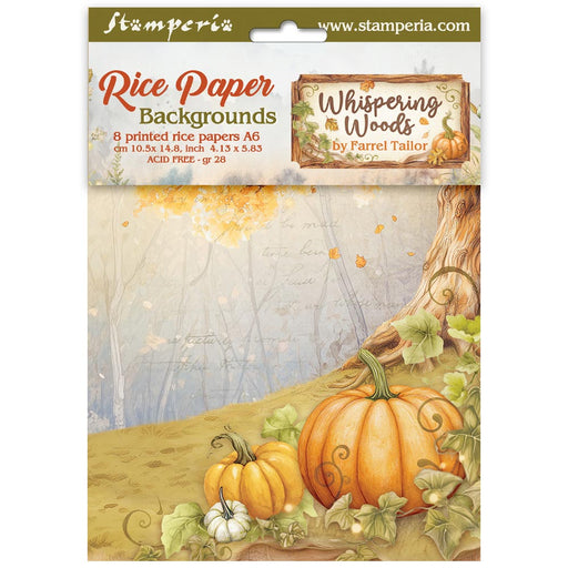 STAMPERIA RICE A6 BACKGROUNDS WHISPERING WOOD - DFSAK6045