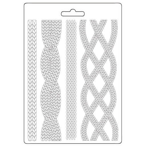 STAMPERIA SOFT MOULDS A5 WHISPERING WOOD CORDS - K3PTA5677