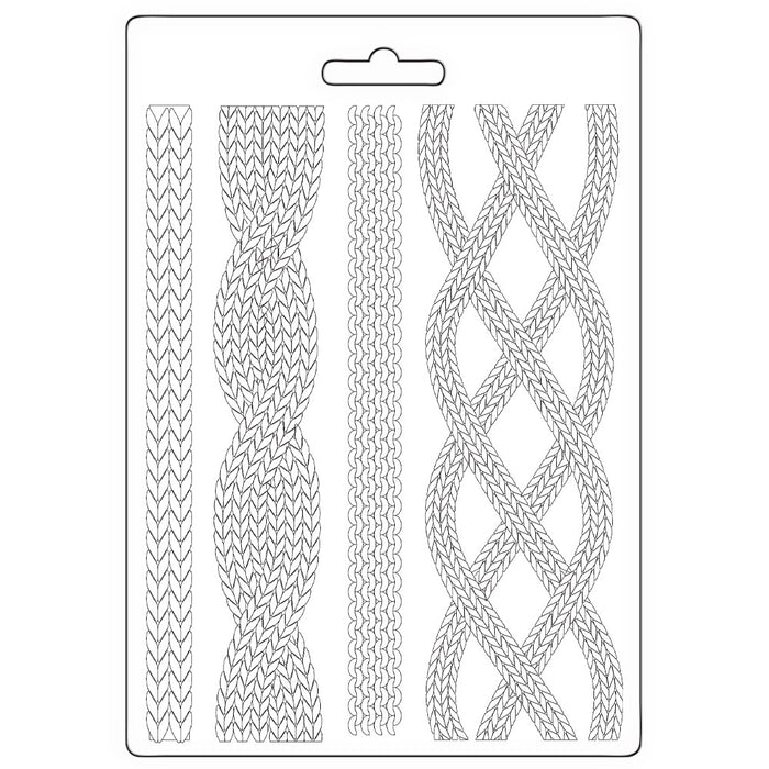STAMPERIA SOFT MOULDS A5 WHISPERING WOOD CORDS - K3PTA5677