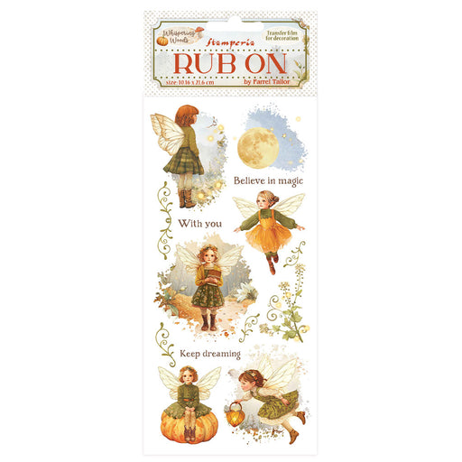 STAMPERIA RUB-ON WHISPERING WOOD FAIRY - DFLRB185