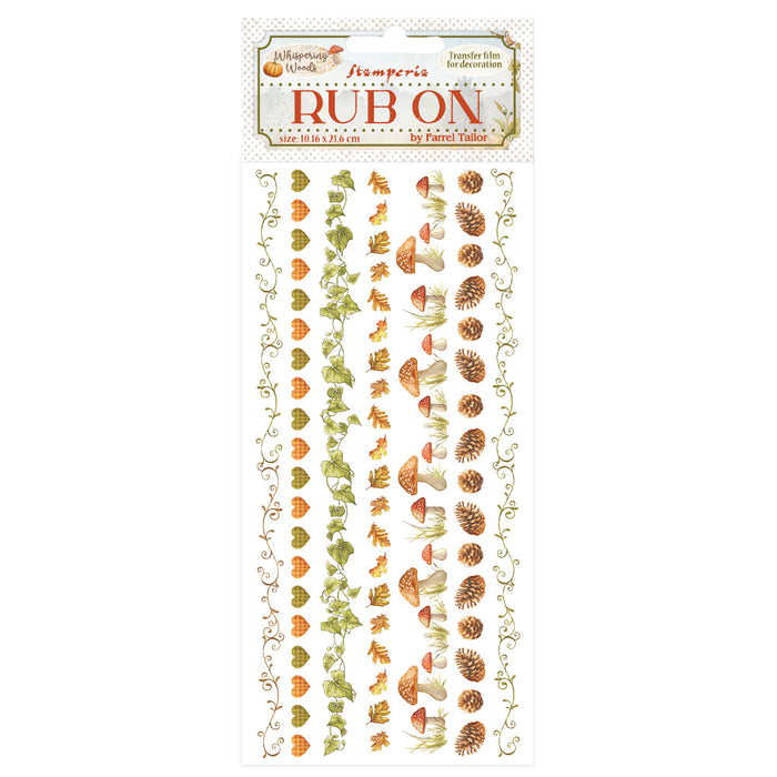 STAMPERIA RUB-ON WHISPERING WOOD STRIPES - DFLRB189