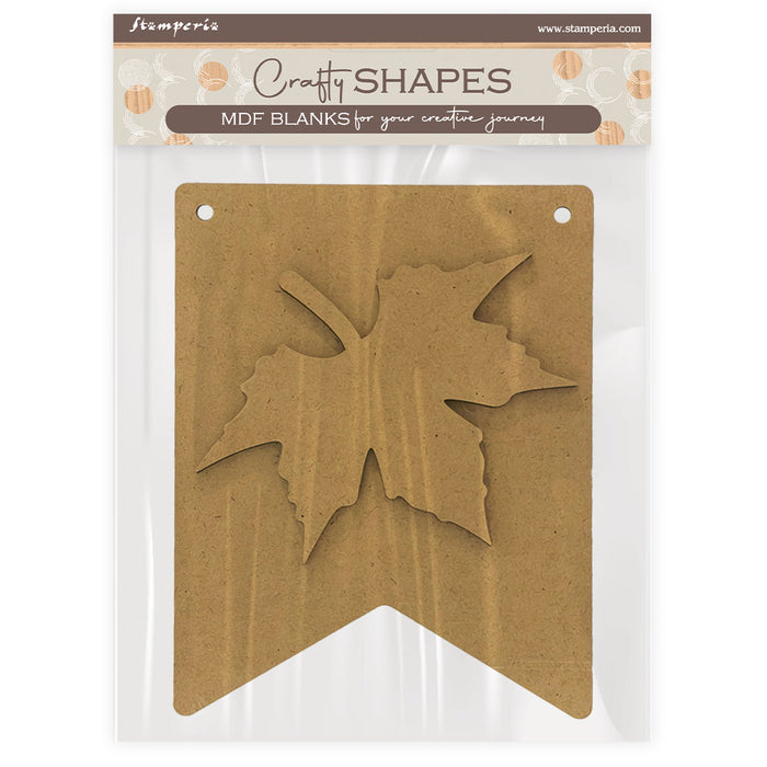 STAMPERIA CRAFTY SHAPES WHISPERING WOOD LEAF - KLSM65