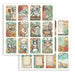 STAMPERIA 12X12 PAPER FURRY FRIENDS TAGS - - SBB1103
