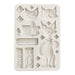 STAMPERIA SILICONE MOULDS A5 FURRY FRIENDS CATS - KACMA591