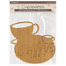 STAMPERIA CRAFTY SHAPES COFFEE AND CHOCOLATE CUP AND PLATE - KLSM70