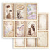 STAMPERIA 12X12 PAPER QUIET DAYS 6 CARDS - SBB1105