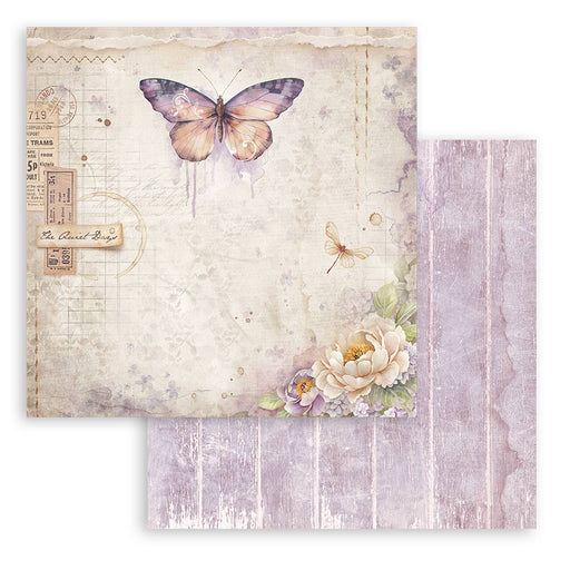 STAMPERIA 12X12 PAPER QUIET DAYS BUTTERFLYS - SBB1108