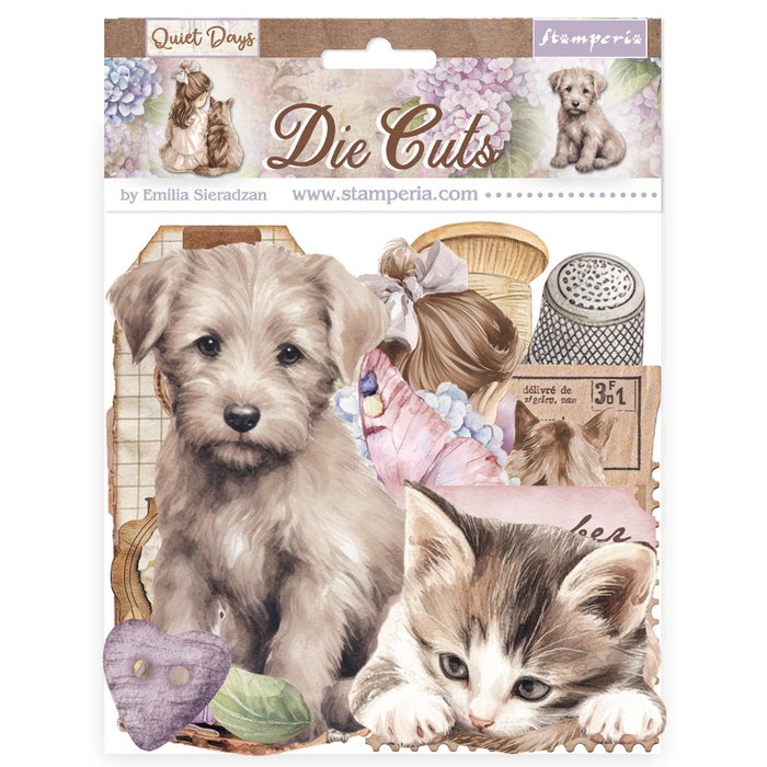 STAMPERIA DIE CUTS QUIET DAYS - DFLDC122