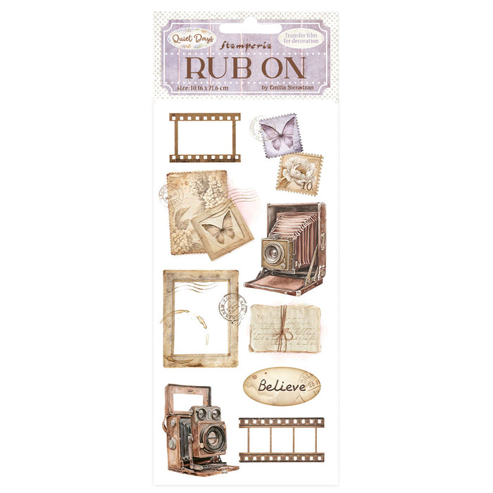 STAMPERIA RUB-ON QUIET DAYS VINTAGE PHOTOGRAPHY - DFLRB206