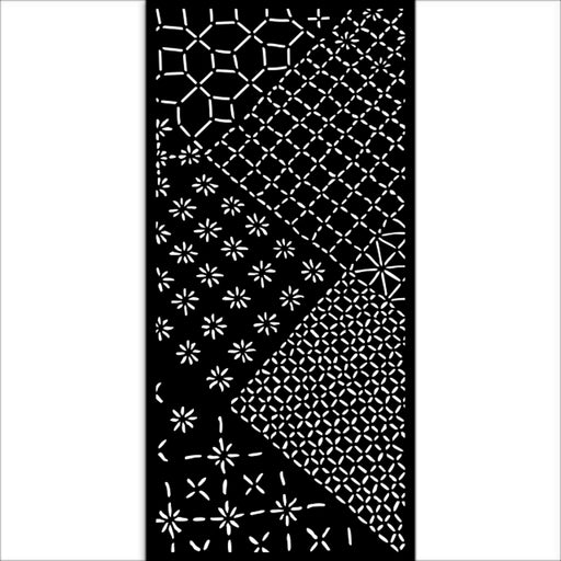 STAMPERIA STENCIL 12CM X 25CM QUIET DAYS MIXED TILES - KSTDL135