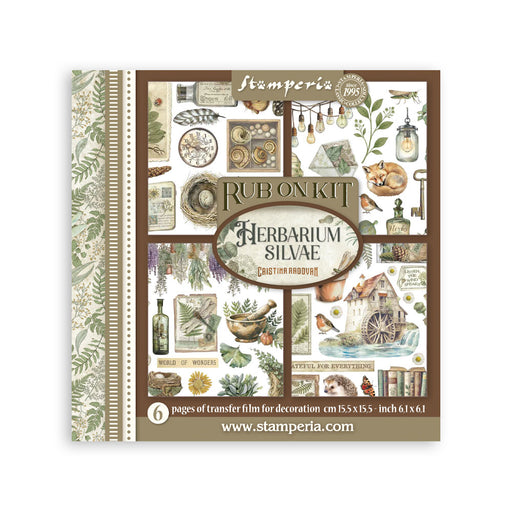 STAMPERIA RUB-ON 6 PAGES HERBARIUM SILVAE -DFLRBX02(PRE ORDER NOW SHIPPING MID DECEMBER 2025)