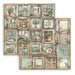 STAMPERIA 12X12 PAPER HERBARIUM SILVAE FRAMES - SBB1111(PRE ORDER NOW SHIPPING MID DECEMBER 2025)