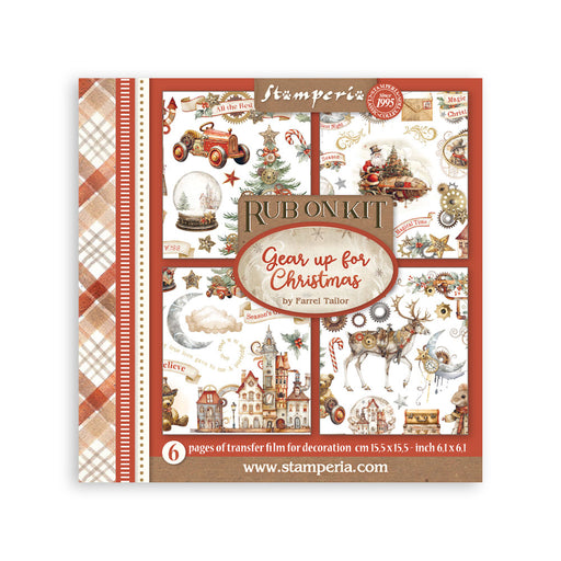 STAMPERIA RUB-ON 6 PAGES GERA UP FOR CHRISTMAS - DFLRBX03