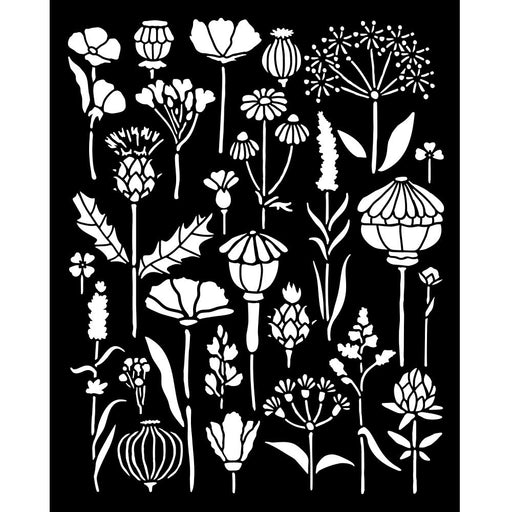 STAMPERIA STENCIL 20CM X 25CM HERBARIUM SILVAE HERBARIUM - KSTD193(PRE ORDER NOW SHIPPING MID DECEMBER 2025)
