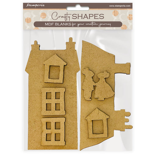 STAMPERIA CRAFTY FAMILY HOUSE AND MICE - KLSM76 ( PRE ORDER NOW SHIPPING LATE JAN 26)