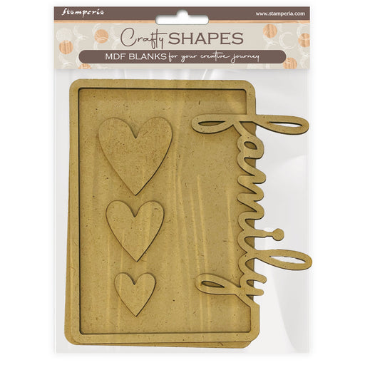 STAMPERIA CRAFTY FAMILY HEARTS - KLSM77 ( PRE ORDER NOW SHIPPING LATE JAN 26)