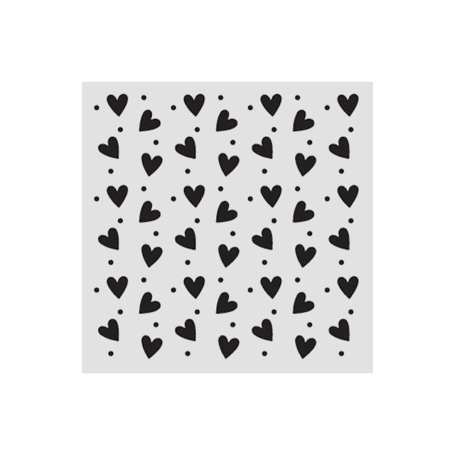 STAMPERIA STENCIL 12X12 FAMILY HEART WITH WRITING - KSTDS68 (  NOW SHIPPING LATE JAN 26)