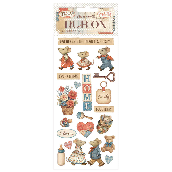 STAMPERIA RUB-ON FAMILYHOME -DFLRB217 (  NOW SHIPPING LATE JAN 26)