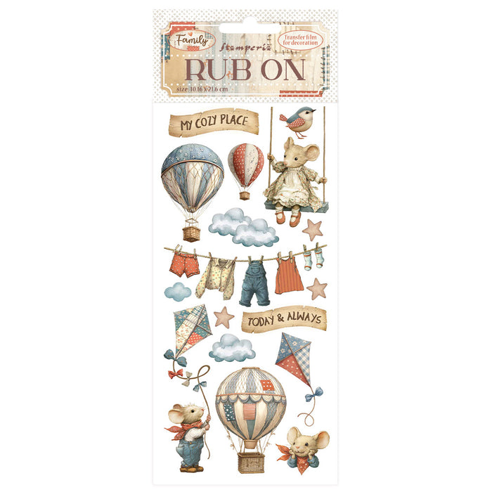 STAMPERIA RUB-ON FAMILYAIR BALLONS - DFLRB218 (  NOW SHIPPING LATE JAN 26)