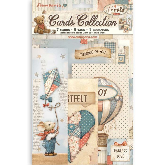 STAMPERIA CARDS COLLECTION FAMILY - SBCARD37 (  NOW SHIPPING LATE JAN 26)