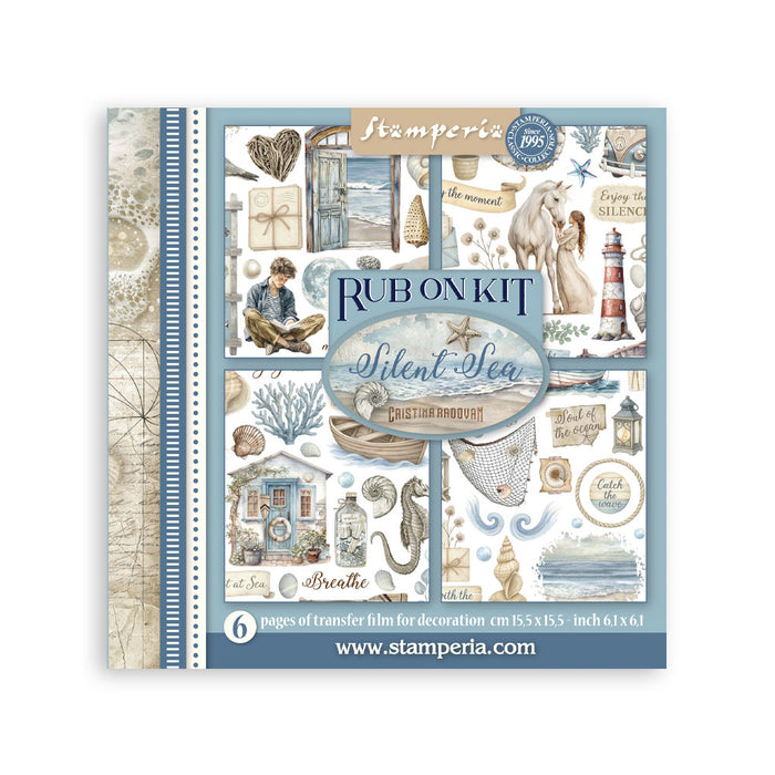 STAMPERIA RUB-ON 6 PAGES SILENT SEA - DFLRBX06
