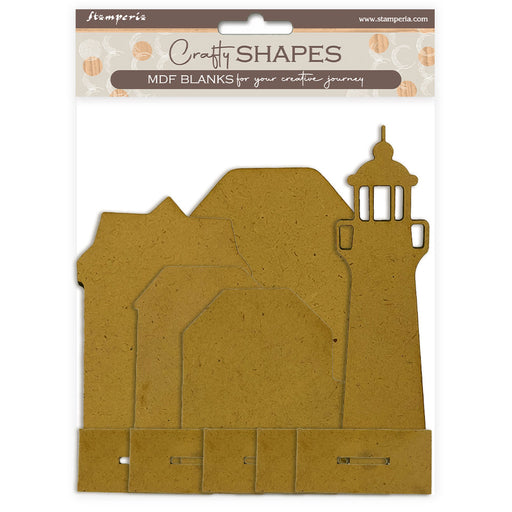 STAMPERIA CRAFTY SHAPES SILENT SEA PLACE CARDS - KLSM80