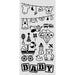 STAMPERIA STENCIL 12X25 BABY ELEMENTS - KSTDL145 (  NOW SHIPPING LATE JAN 26)