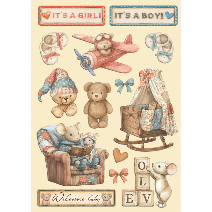 STAMPERIA WOODEN FRAME A5 BABY - KLSP193 (  NOW SHIPPING LATE JAN 26)