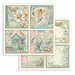 STAMPERIA 12X12 PAPER DAISY ART 4 CARDS -SBB1130( NOW SHIPPING MID FEB 26)