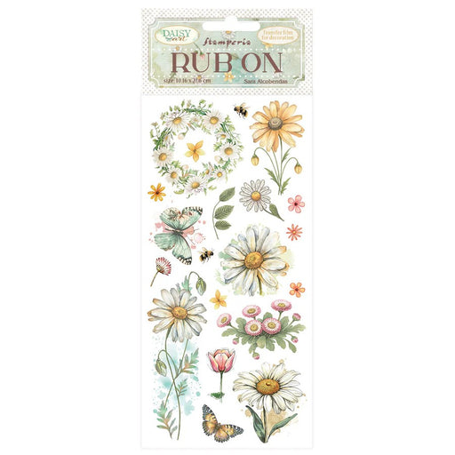 STAMPERIA RUB-ON DAISY ART DAISY AND BUTTERFLY - DFLRB220