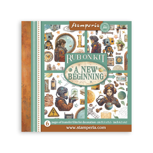 STAMPERIA RUB-ON 6 PAGES A NEW BEGINNING - DFLRBX10(PRE ORDER NOW SHIPPING LATE MARCH 2026)