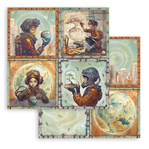 STAMPERIA 12X12 PAPER A NEW BEGINNING 4 CARDS - SBB1136(PRE ORDER NOW SHIPPING LATE MARCH 2026)