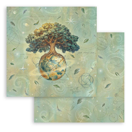 STAMPERIA 12X12 PAPER A NEW BEGINNING THE WORLD TREE - SBB1138(PRE ORDER NOW SHIPPING LATE MARCH 2026)